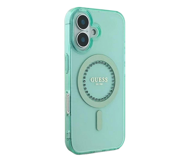 Guess IML Rhinestones do iPhone 16 Plus zielony - 1279152 - zdjęcie 4